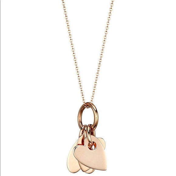 GINETTE NY
Angele 18K Rose Gold 3 Mini Heart Charms 17” Necklace - Picture 3 of 15